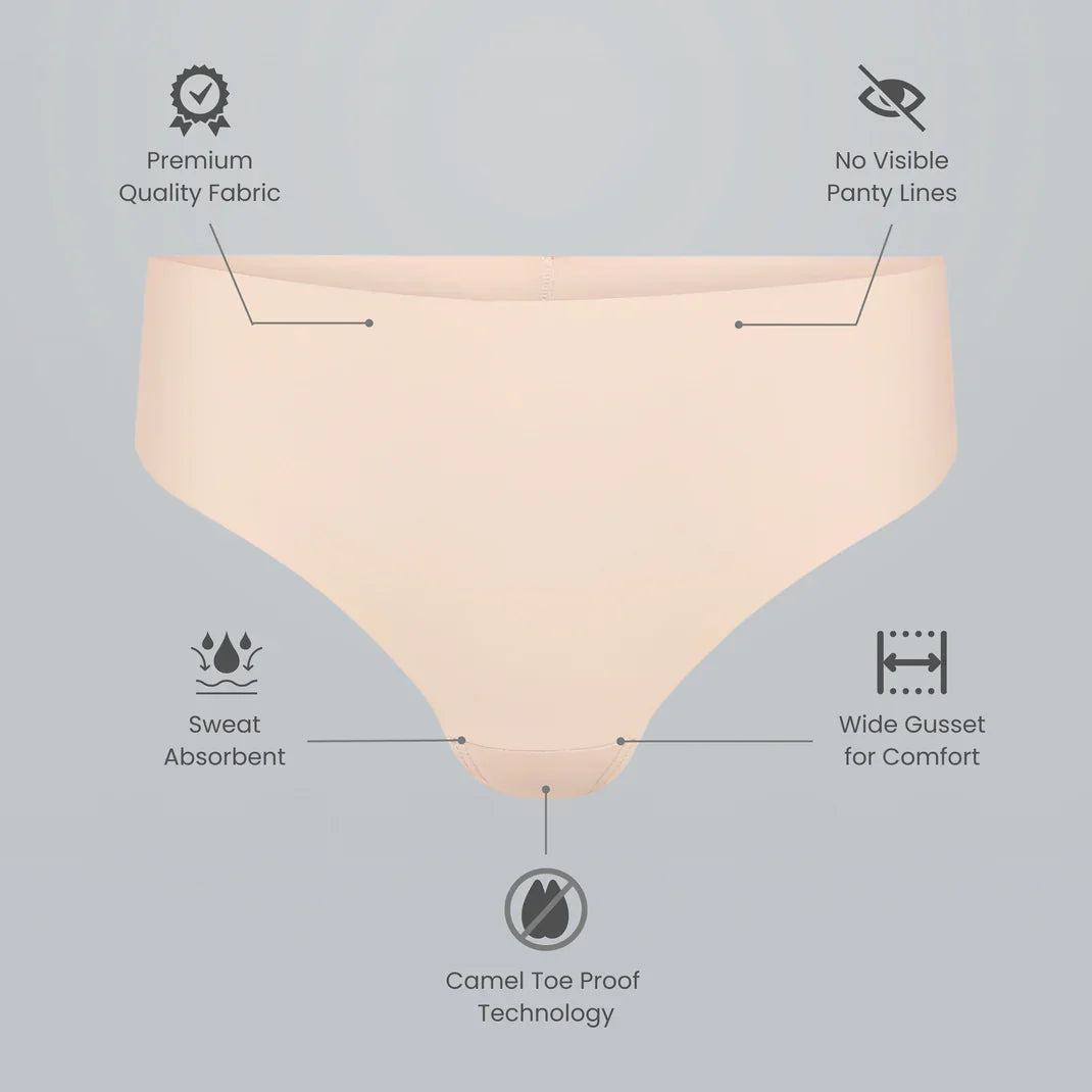 Seamless Camel Toe Thongs Pack