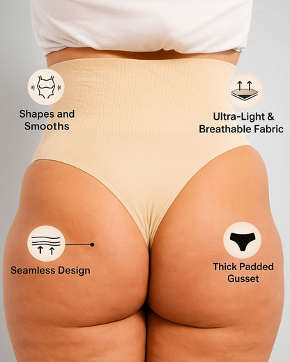 Tummy Control Camel Toe Proof Thong