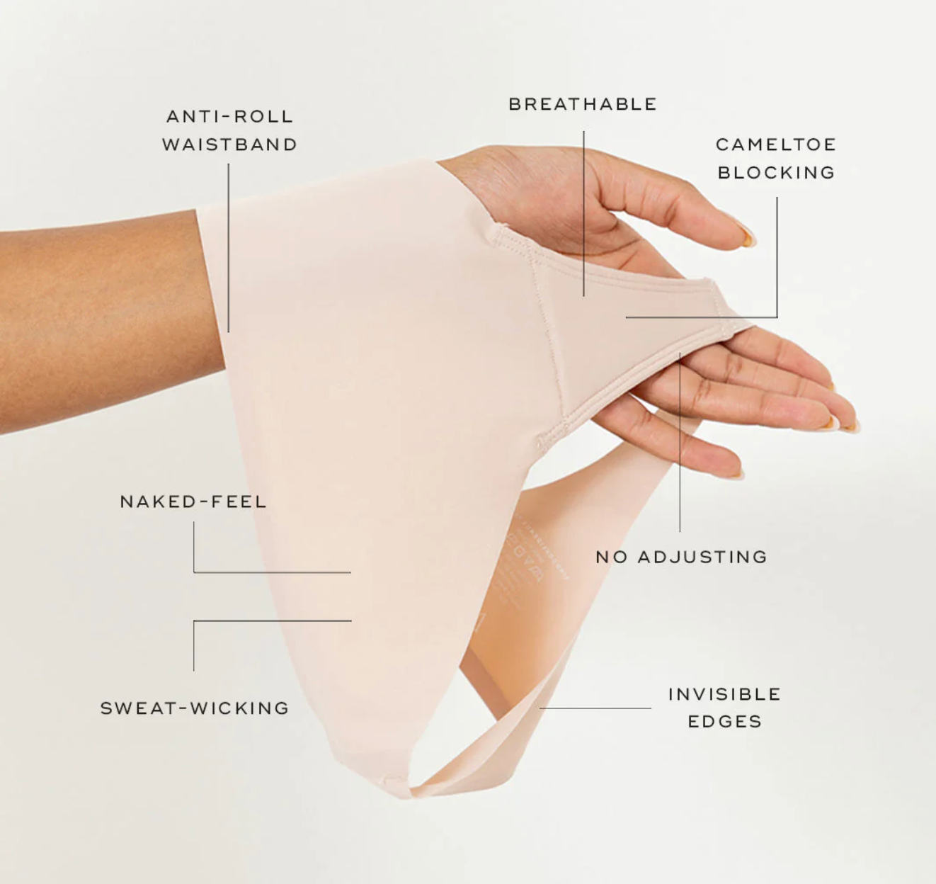 Seamless Camel Toe Thong