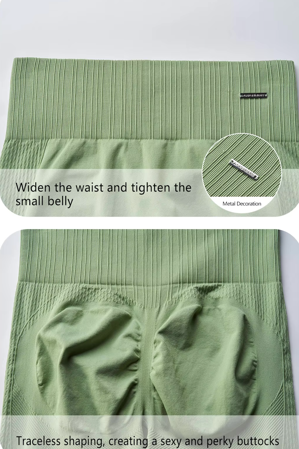 Two pieces Set - High Rise Seamless Lifting