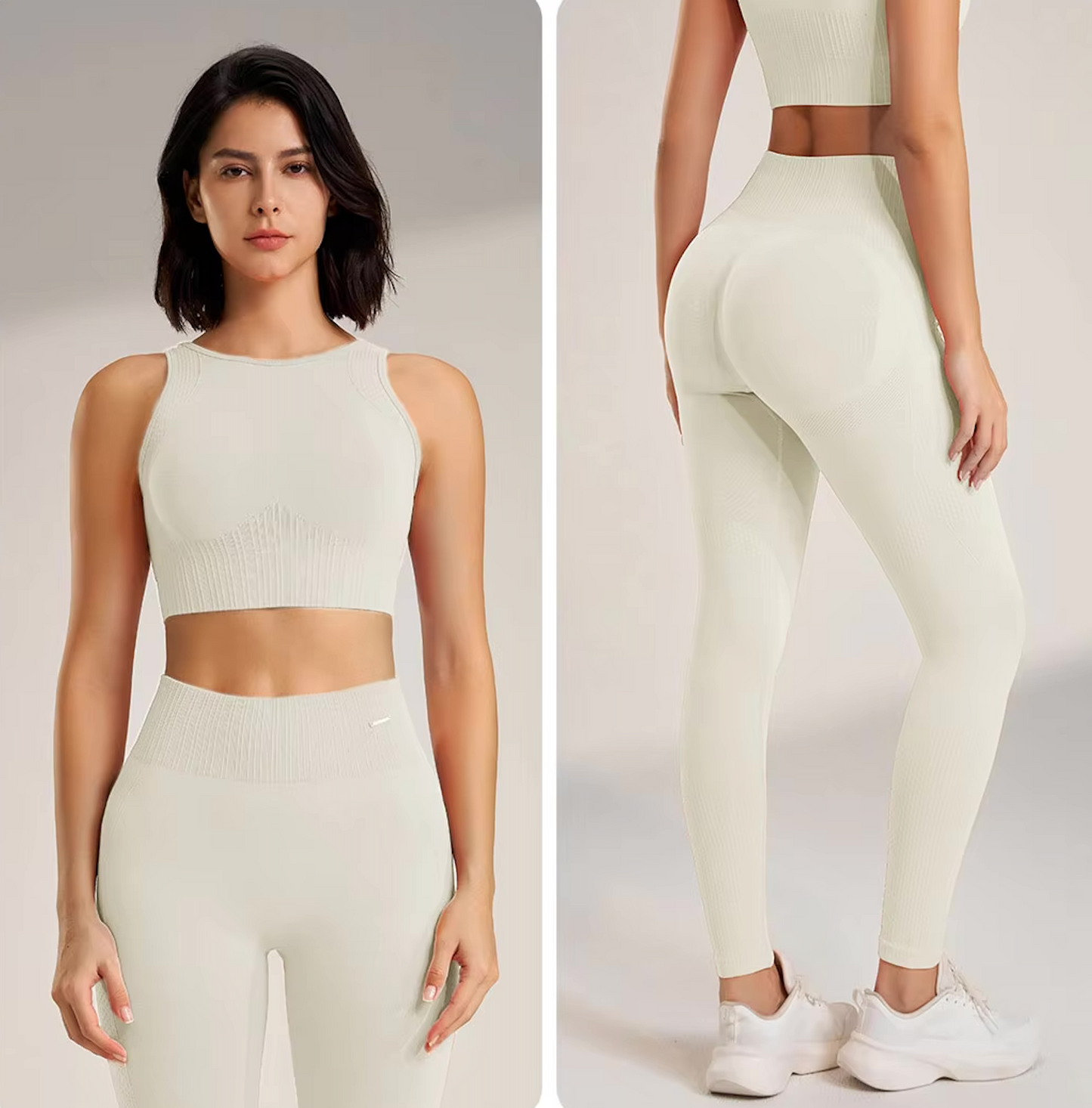 Two pieces Set - High Rise Seamless Lifting