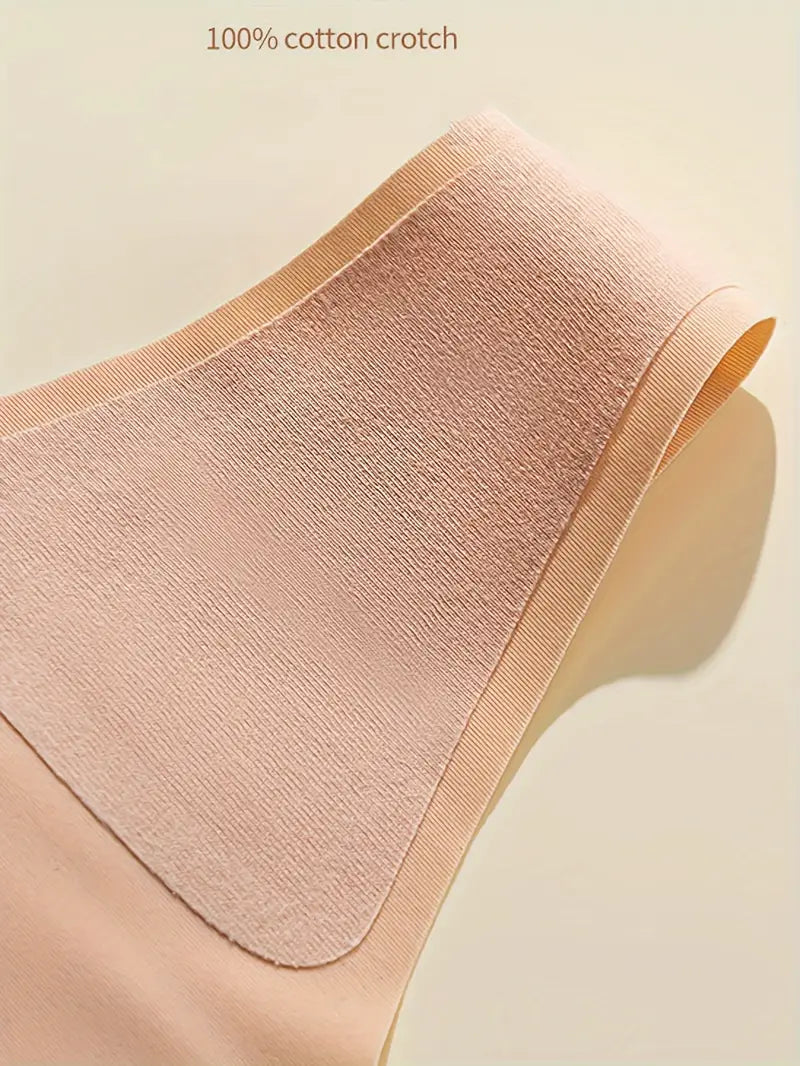 5 units Pack - Seamless Ice Silk Thong – Mid-Rise, Sexy & Minimalist